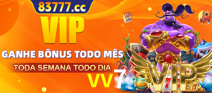 Banner promocional do vv7 oferecendo 100% de recompensas adicionais contínuas para quem fizer o login diário (Daily sign-in), com um mascote de coelho.