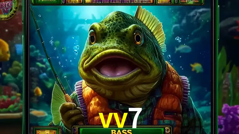 Personagem de peixe pescador do popular jogo de slot com tema de pescaria, uma das emocionantes opções de caça-níqueis para jogar e ganhar no cassino vv7.